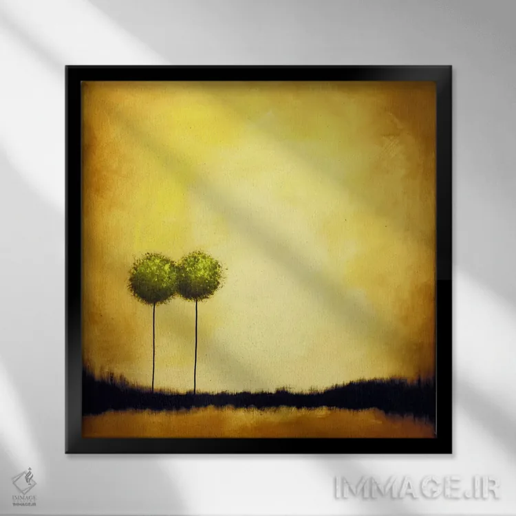 تابلو بیایید با هم پیر شویم شماره ۲ اثر هدر آفرود - نمای قابدار مشکی