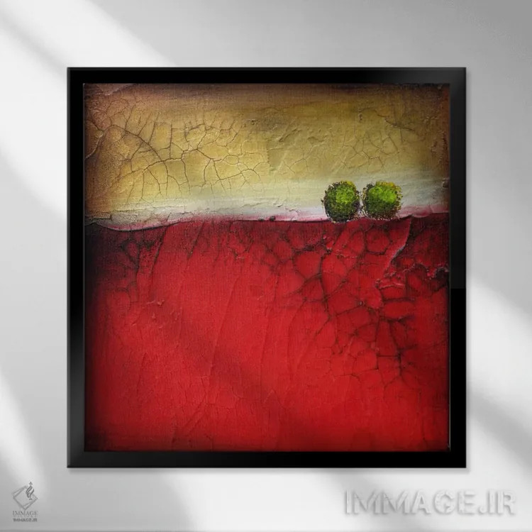 تابلو یک بوسه عالی شماره ۱ اثر هدر آفرود - نمای قابدار مشکی