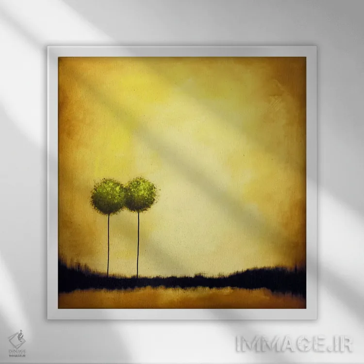 تابلو بیایید با هم پیر شویم شماره ۲ اثر هدر آفرود - نمای قابدار سفید