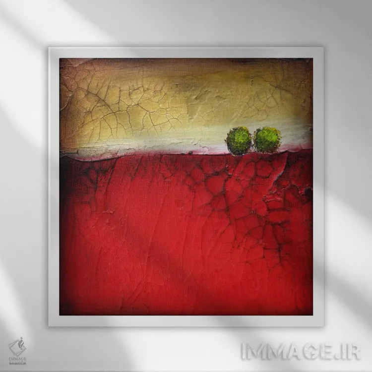 تابلو یک بوسه عالی شماره ۱ اثر هدر آفرود - نمای قابدار سفید