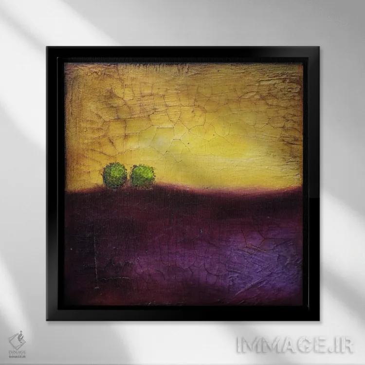 تابلو صلح اثر هدر آفرود - نمای قابدار مشکی