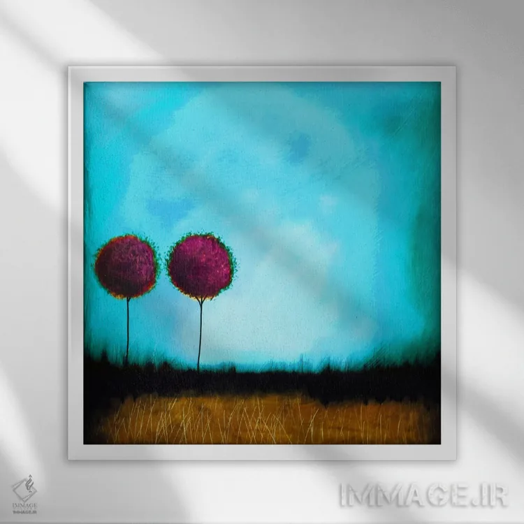 تابلو خوداندیشی شماره ۲ اثر هدر آفرود - نمای قابدار سفید