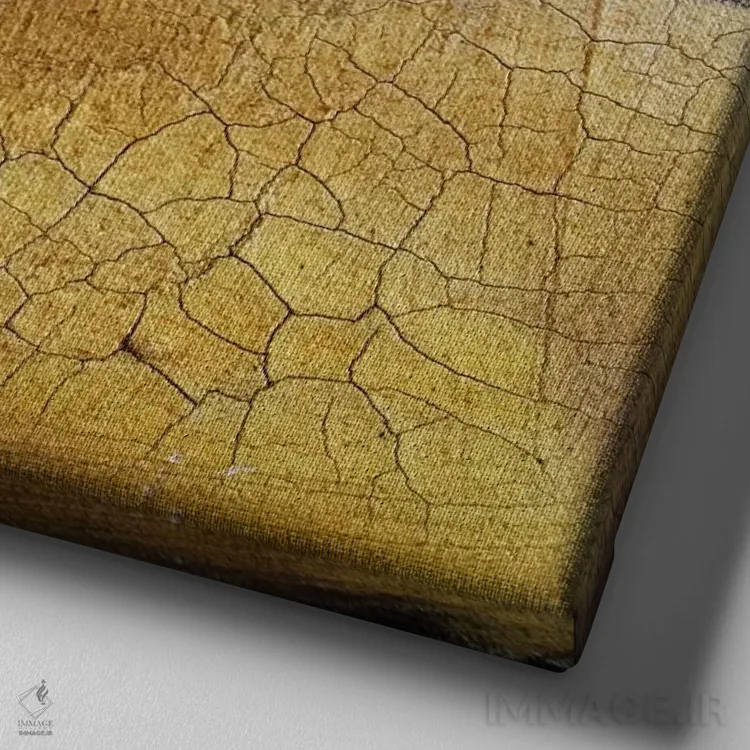 تابلو مورد علاقه من اثر هدر آفرود - نمای نزدیک بافت بوم