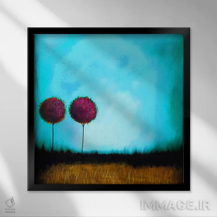 تابلو خوداندیشی شماره ۲ اثر هدر آفرود - نمای قابدار مشکی