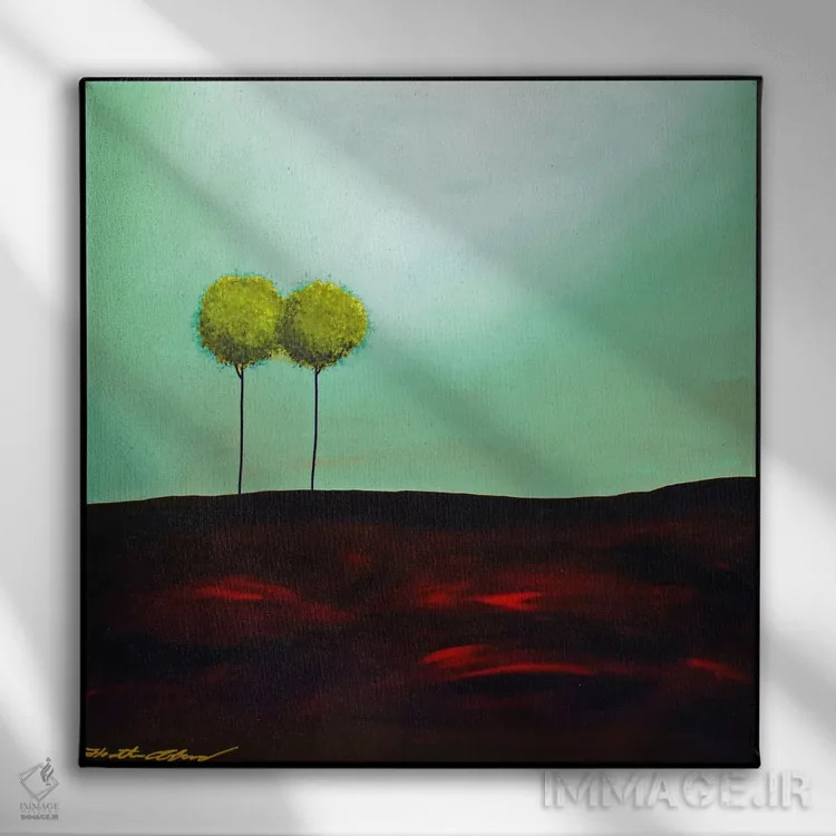 تابلو برای همیشه با هم شماره ۱ اثر هدر آفرود - نمای روبهرو روی دیوار