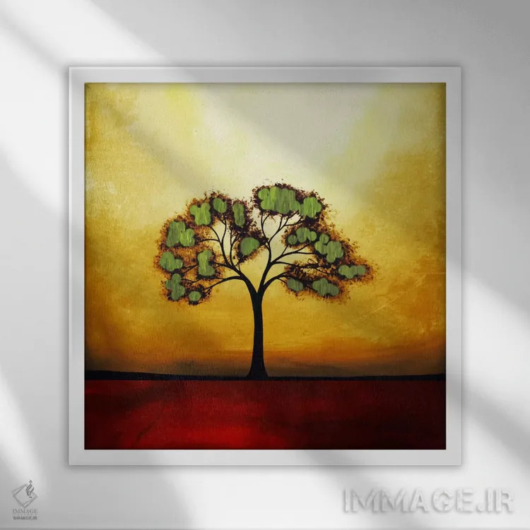 تابلو این رؤیا باقی میماند اثر هدر آفرود - نمای قابدار سفید