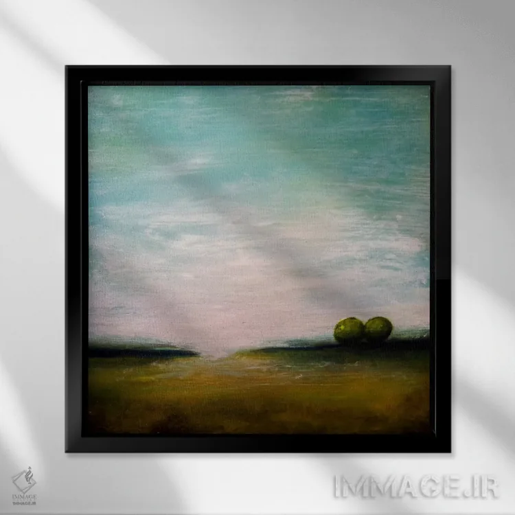 تابلو عشق واقعی اثر هدر آفرود - نمای قابدار مشکی