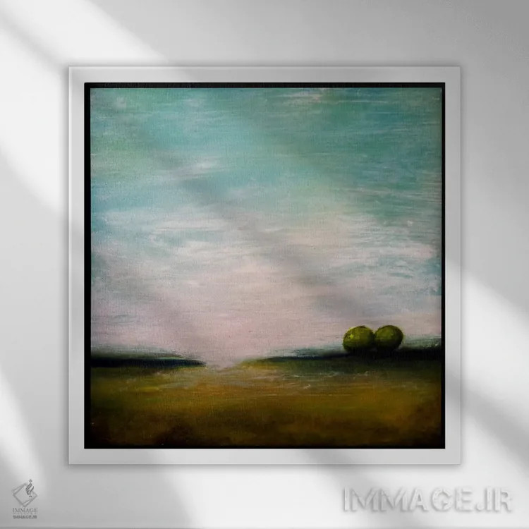 تابلو عشق واقعی اثر هدر آفرود - نمای قابدار سفید