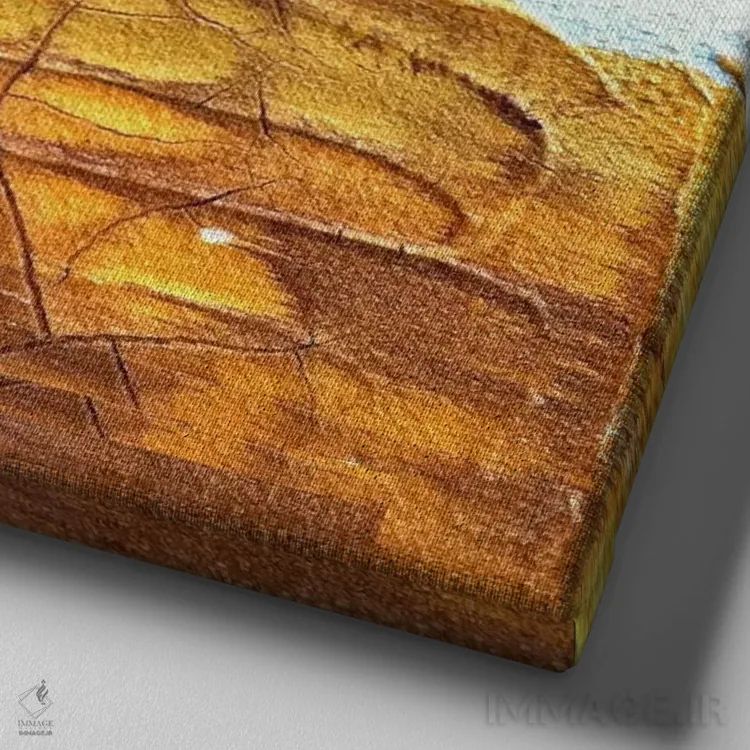 تابلو مدل موی من را دوست داری؟ اثر هدر آفرود - نمای نزدیک بافت بوم