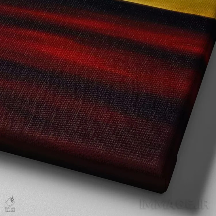 تابلو خانواده اثر هدر آفرود - نمای نزدیک بافت بوم