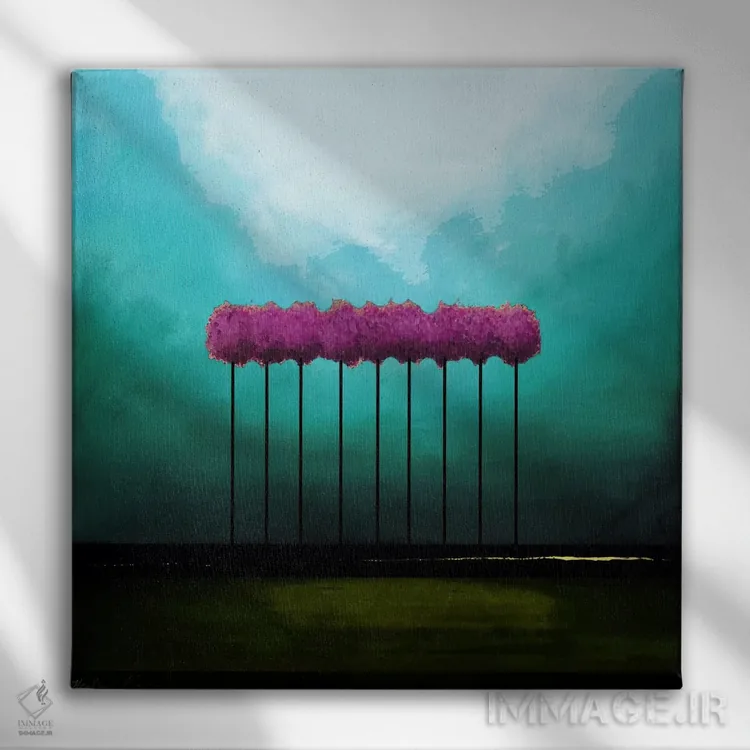 تابلو خانواده شماره ۲ اثر هدر آفرود - نمای روبهرو روی دیوار