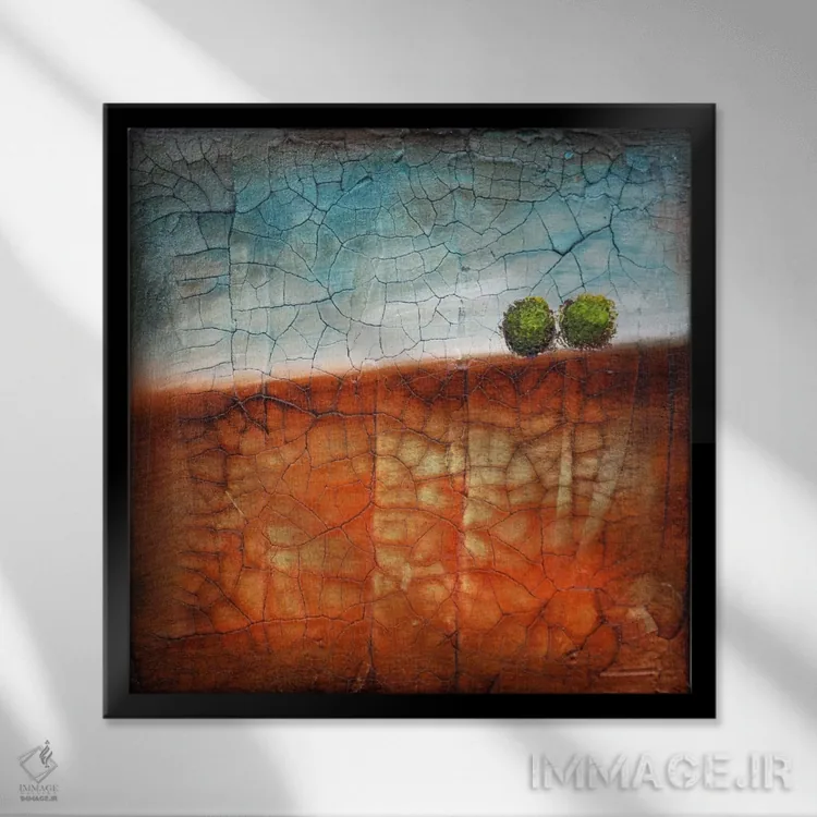 تابلو سرتاسر آسمان شماره ۲ اثر هدر آفرود - نمای قابدار مشکی