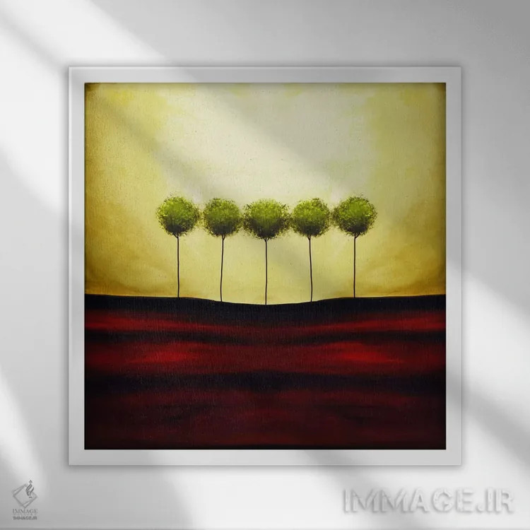 تابلو خانواده اثر هدر آفرود - نمای قابدار سفید