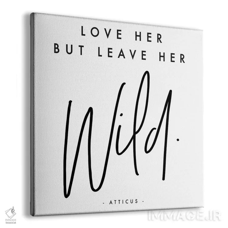 تابلو دوستش داشته باش اما بگذار آزاد باشد اثر هانیمون هتل (برند هنری) - نمای پرسپکتیو محصول