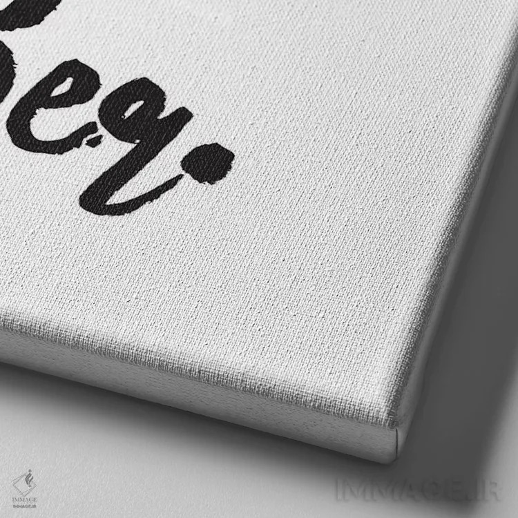 تابلو بیا با هم همه جا برویم اثر هانیمون هتل (برند هنری) - نمای نزدیک بافت بوم