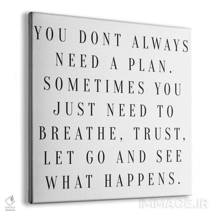 تابلو همیشه به یک نقشه نیاز نداری اثر هانیمون هتل (برند هنری) - نمای پرسپکتیو محصول