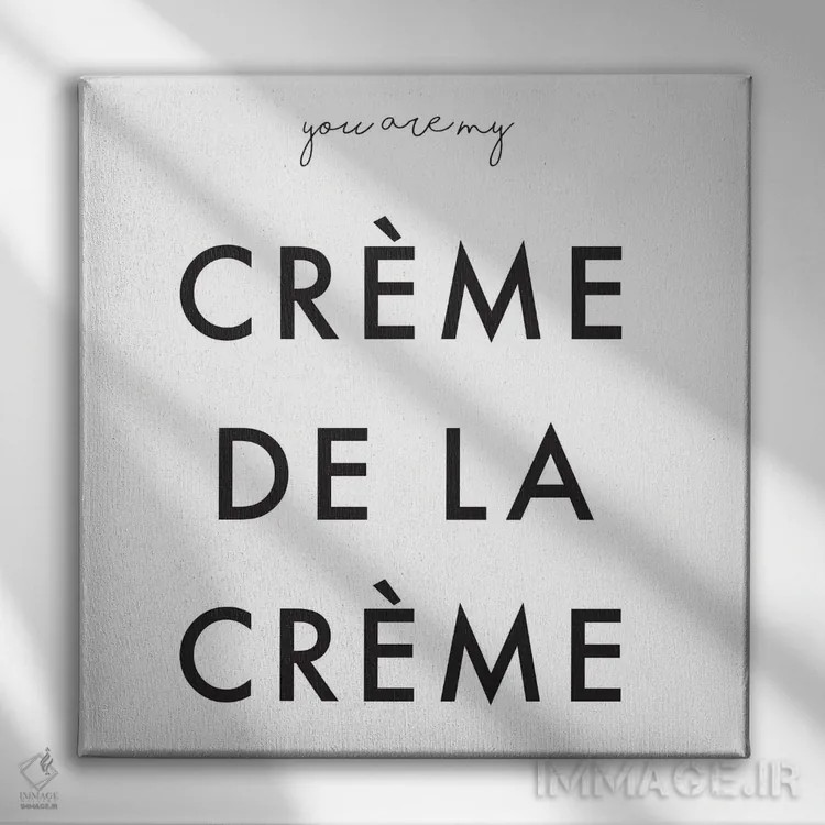 تابلو تو بهترینِ بهترینها هستی اثر هانیمون هتل (برند هنری) - نمای روبهرو روی دیوار