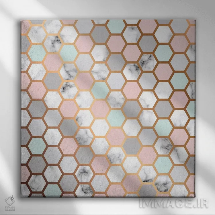 تابلو خانه زنبورعسل اثر هانیمون هتل (برند هنری) - نمای روبهرو روی دیوار