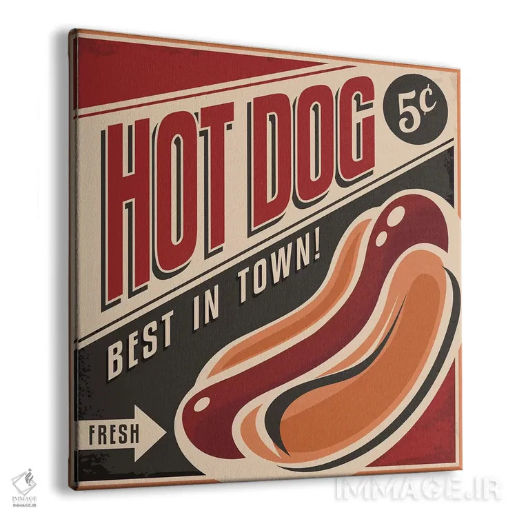 تابلو هاتداگها اثر هانیمون هتل (برند هنری) - نمای پرسپکتیو محصول