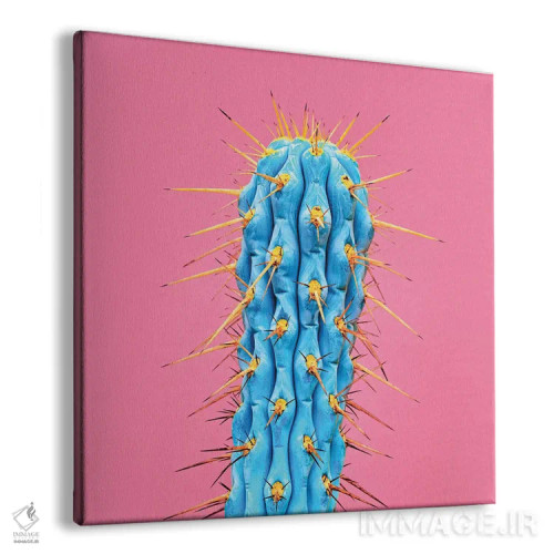 تابلو کاکتوس فرابنفش اثر هانیمون هتل (برند هنری) - نمای پرسپکتیو محصول