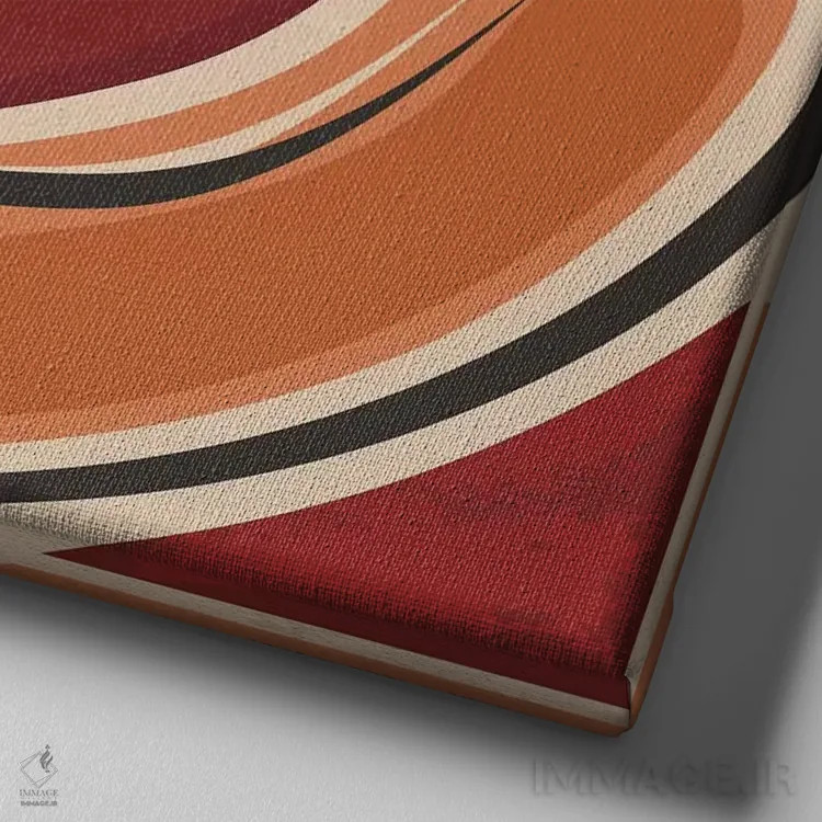 تابلو هاتداگها اثر هانیمون هتل (برند هنری) - نمای نزدیک بافت بوم