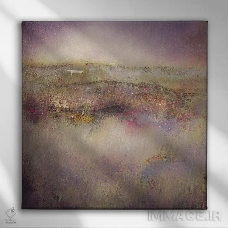 تابلو اسب اسطوخودوس اثر لیزا هاوس - نمای روبهرو روی دیوار