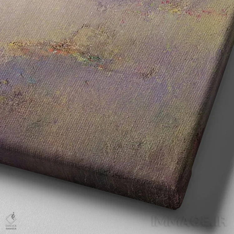 تابلو اسب اسطوخودوس اثر لیزا هاوس - نمای نزدیک بافت بوم