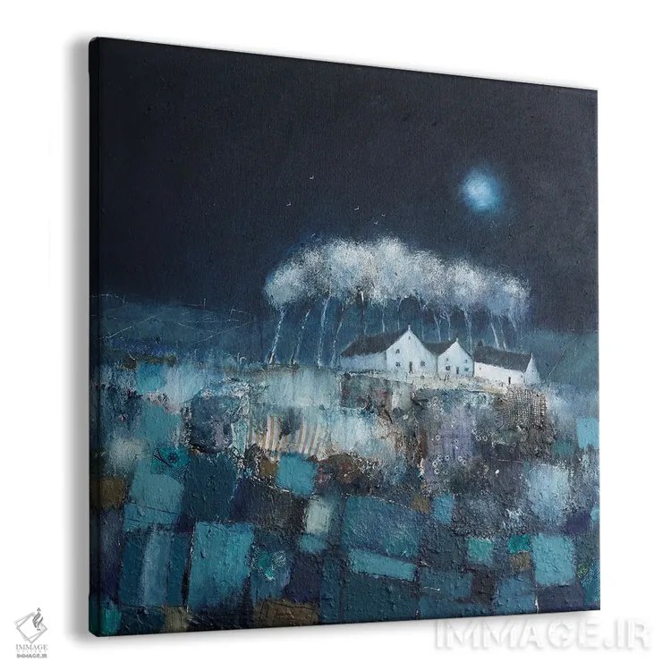 تابلو ماه زمستانی اثر لیزا هاوس - نمای پرسپکتیو محصول