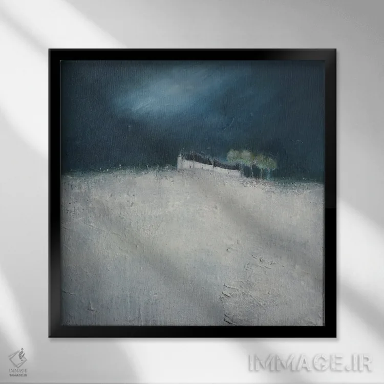 تابلو تابش ماه اثر لیزا هاوس - نمای قابدار مشکی