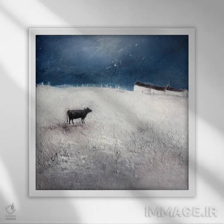 تابلو روح آزاد اثر لیزا هاوس - نمای قابدار سفید