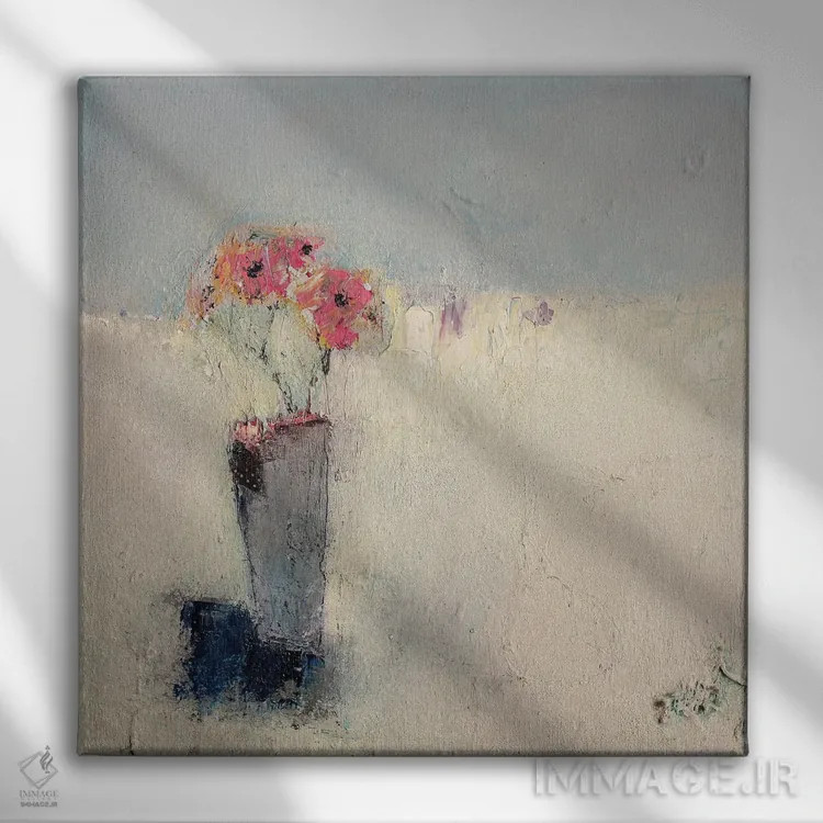 تابلو رز ساحلی اثر لیزا هاوس - نمای روبهرو روی دیوار