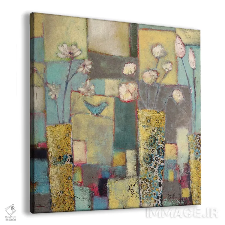 تابلو مرغ آبی قدیمی اثر لیزا هاوس - نمای پرسپکتیو محصول