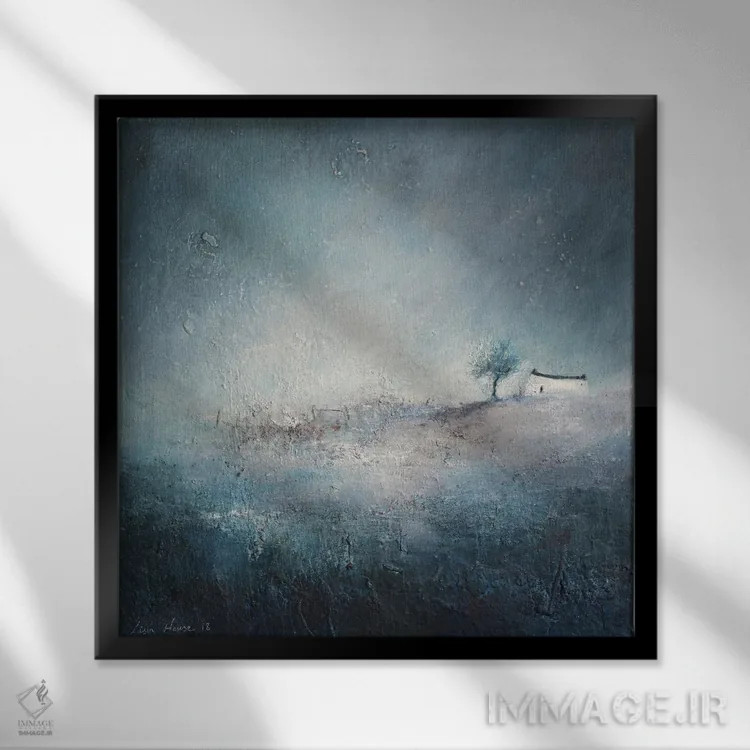 تابلو پیادهروی تا خانه اثر لیزا هاوس - نمای قابدار مشکی