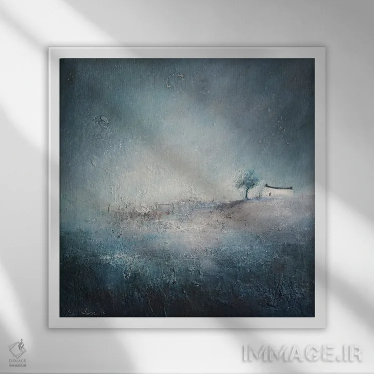 تابلو پیادهروی تا خانه اثر لیزا هاوس - نمای قابدار سفید