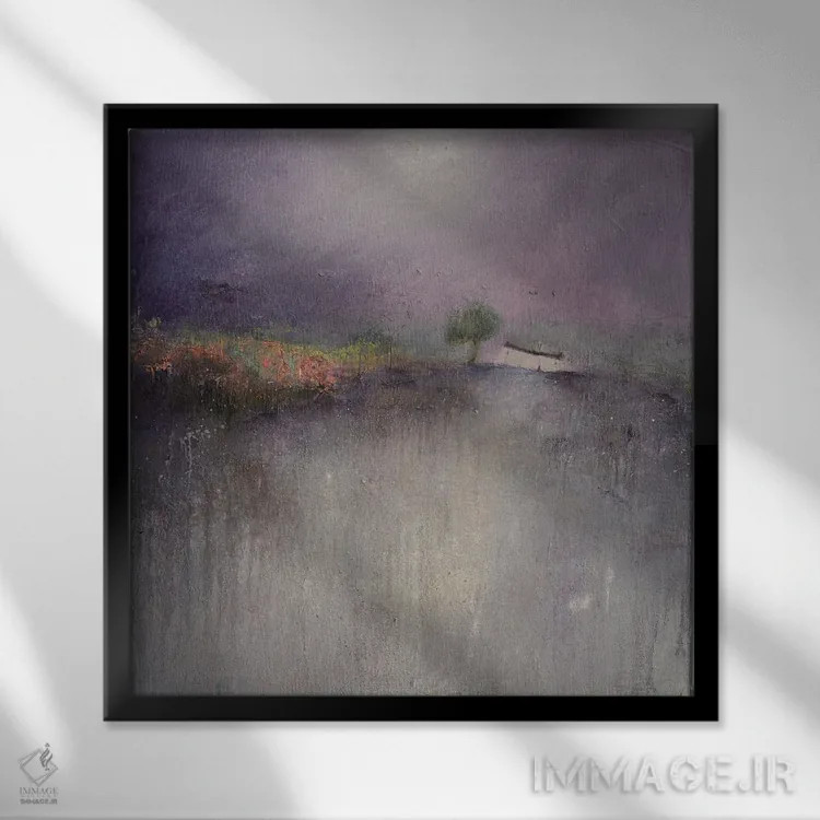 تابلو ماه اسطوخودوسی اثر لیزا هاوس - نمای قابدار مشکی