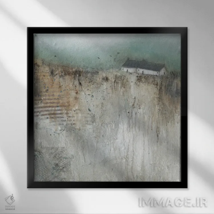 تابلو غمهای ماهیگیر اثر لیزا هاوس - نمای قابدار مشکی