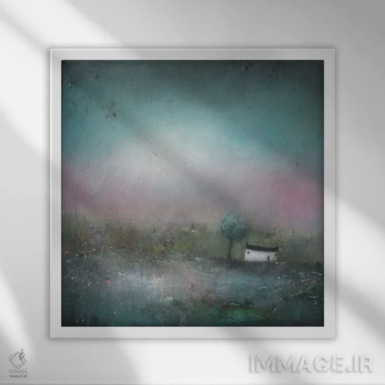 تابلو رویای روز اثر لیزا هاوس - نمای قابدار سفید