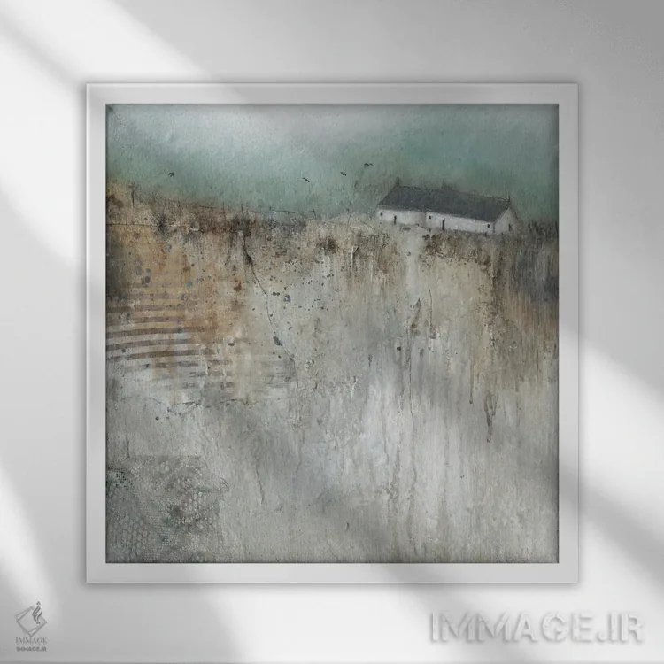 تابلو غمهای ماهیگیر اثر لیزا هاوس - نمای قابدار سفید