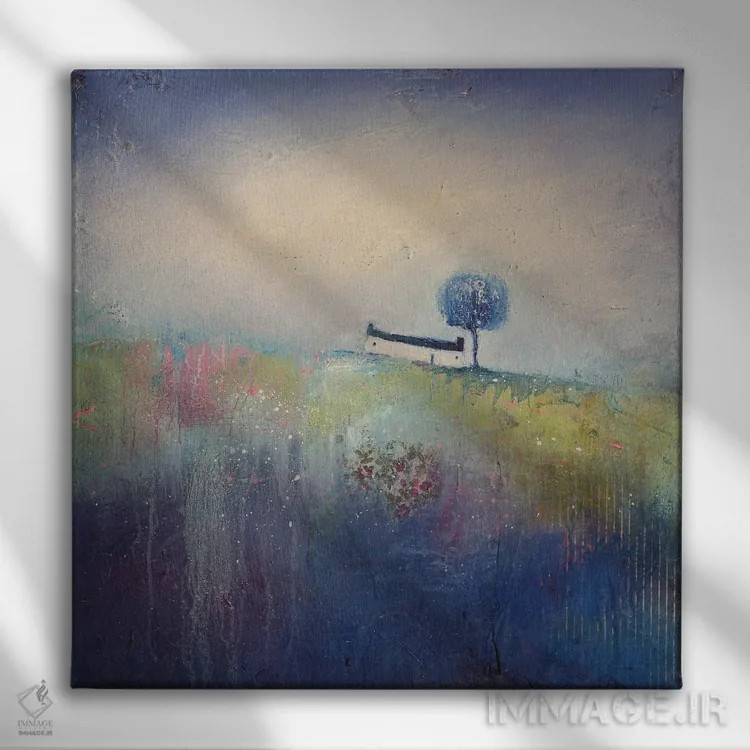 تابلو ماه نیلی اثر لیزا هاوس - نمای روبهرو روی دیوار
