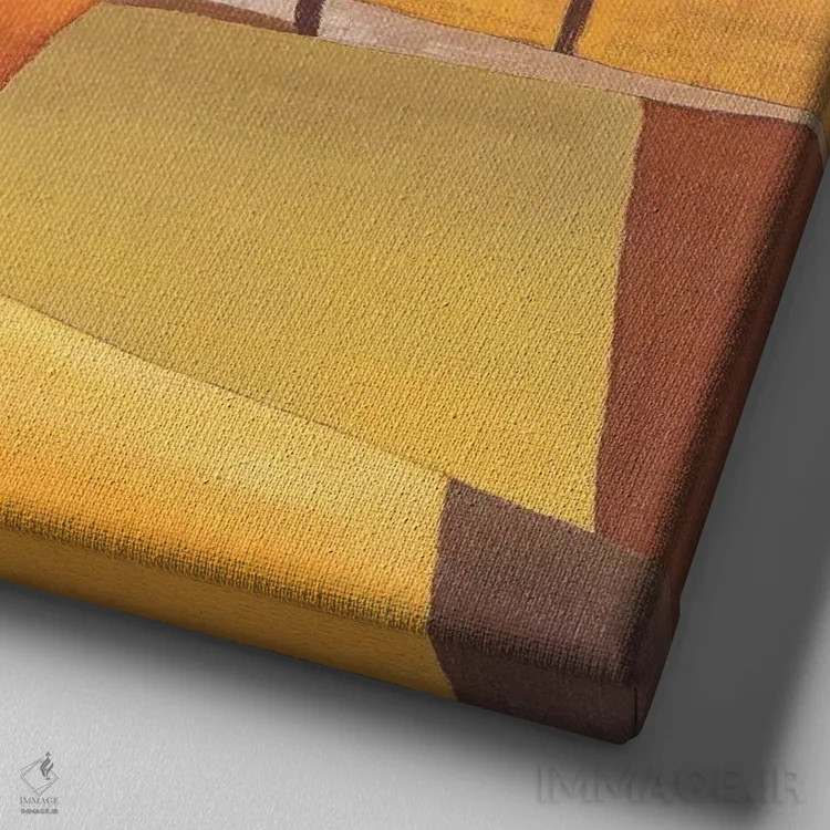 تابلو در امتداد جاده ۲ اثر هانس پاوس - نمای نزدیک بافت بوم