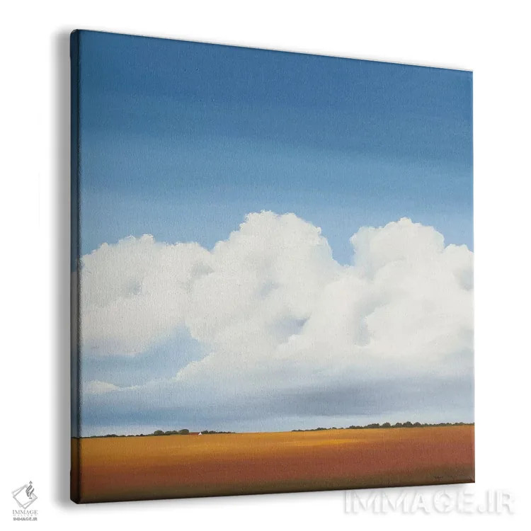 تابلو ابرها ۱ اثر هانس پاوس - نمای پرسپکتیو محصول