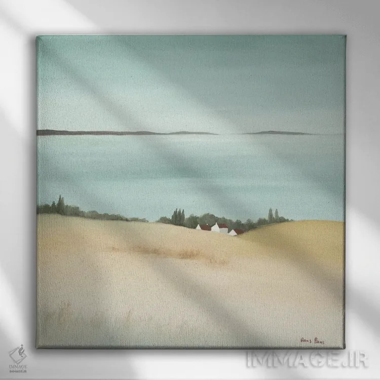 تابلو طلوع روز ۱ اثر هانس پاوس - نمای روبهرو روی دیوار