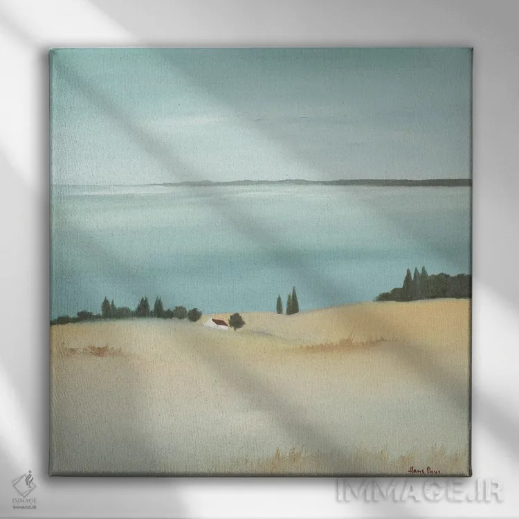 تابلو طلوع روز ۲ اثر هانس پاوس - نمای روبهرو روی دیوار