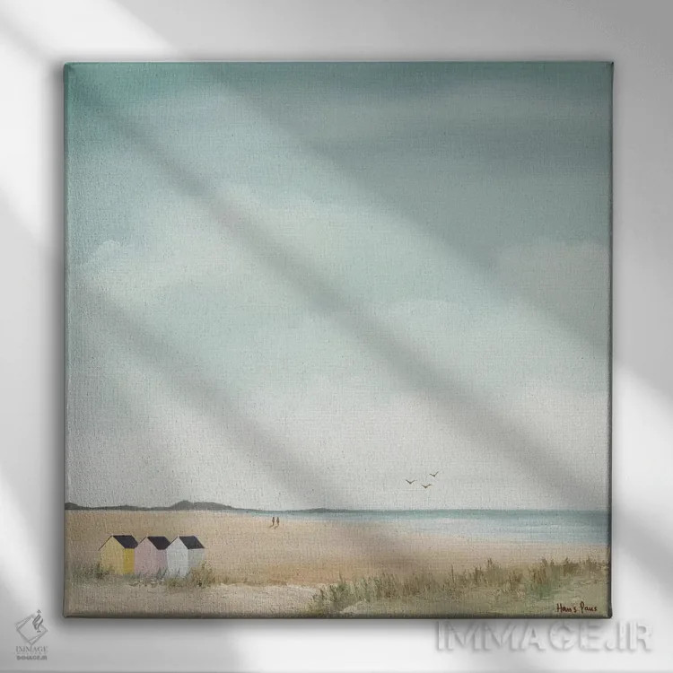 تابلو صبح آفتابی ۳ اثر هانس پاوس - نمای روبهرو روی دیوار