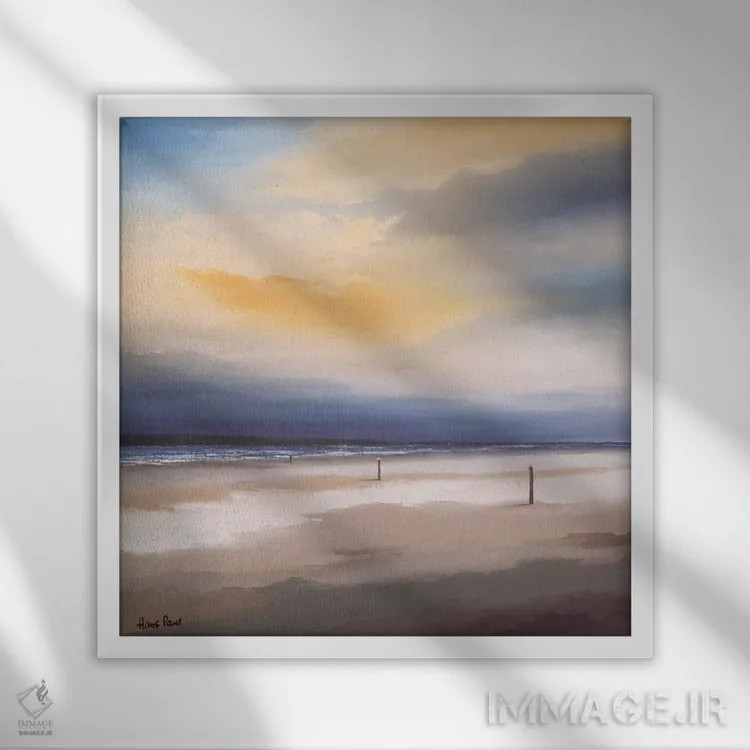 تابلو بیپایان ۲ اثر هانس پاوس - نمای قابدار سفید