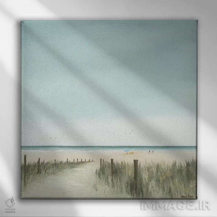 تابلو صبح آفتابی ۲ اثر هانس پاوس - نمای روبهرو روی دیوار