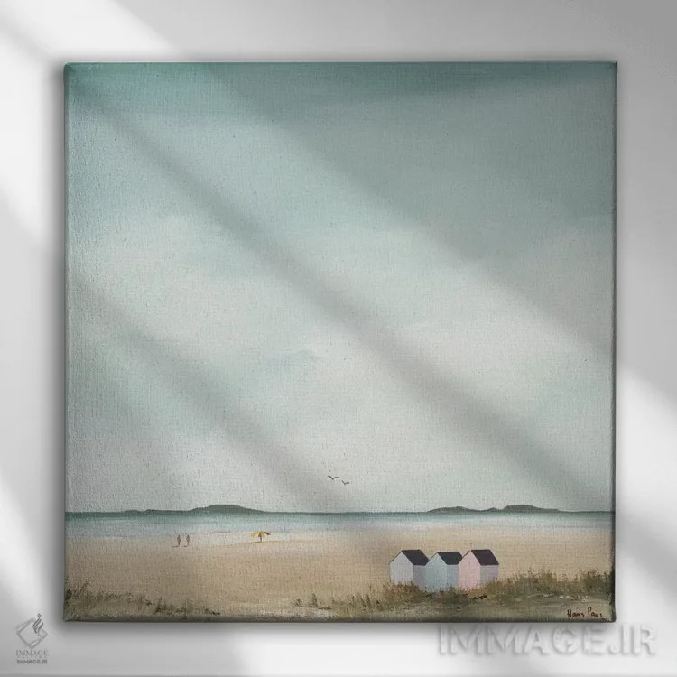 تابلو صبح آفتابی ۴ اثر هانس پاوس - نمای روبهرو روی دیوار