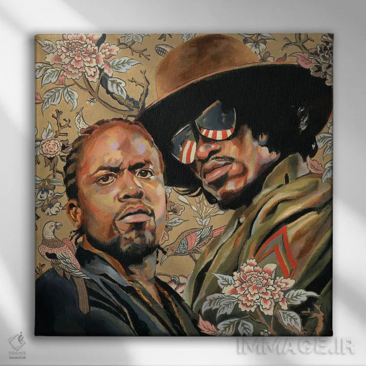 تابلو آوتکست اثر هدر پری - نمای روبهرو روی دیوار