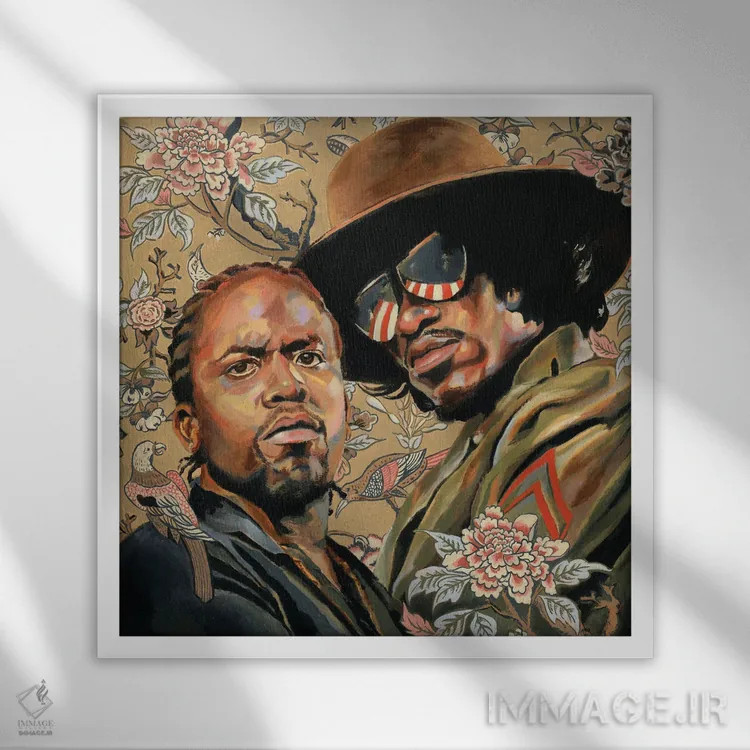 تابلو آوتکست اثر هدر پری - نمای قابدار سفید