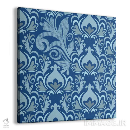 تابلو قطعه نامنسجم آبی و آبی روشن اثر فایو بای فایو کالکتیو - نمای پرسپکتیو محصول